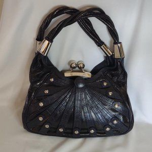 Versace Limited Edition Kiss Lock Handbag